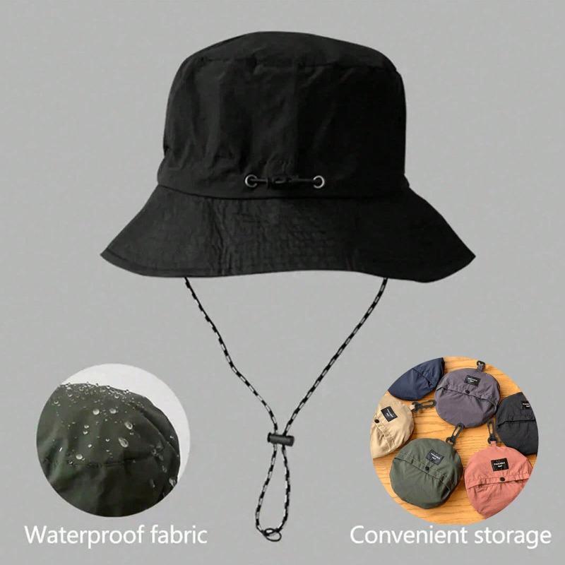 Waterproof & Quick-Dry Bucket Hat for Outdoor - Sun Protection Climbing Hat, Ideal for Camping, Hiking, Fishing and Beach
