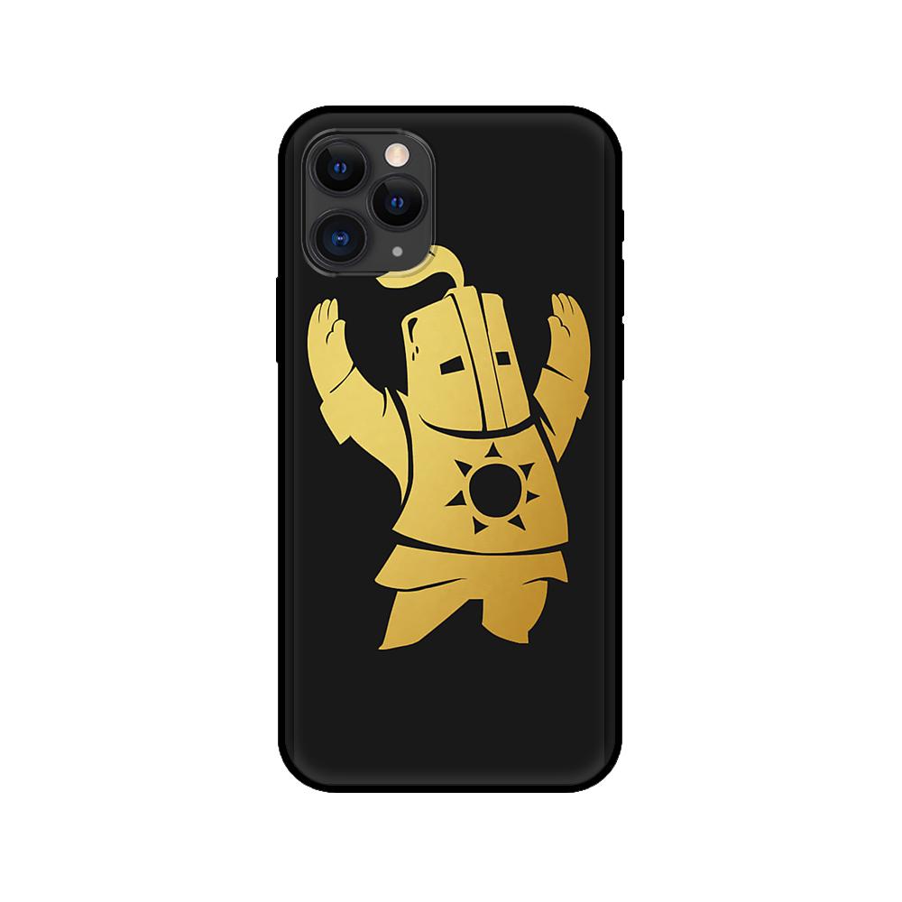 Black tpu case for iphone 5 5s se 2020 6 6s 7 8 plus x 10 XR XS 11 12 mini pro MAX back cover Praise the Sun Dark Souls