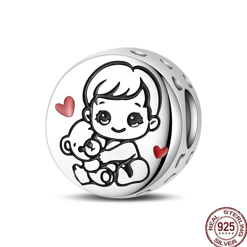 New Original Copper Elephant Cat Game Charms Bead Flower Baby Beads Fit 3Mm Bracelet Diy Jewelry Gifts For Women