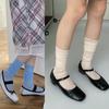 Womens Summer Solid Color Lacy Sock Sweet Daily Jokers Stocking Winter Long Casual Legwarmers for Daily School Office