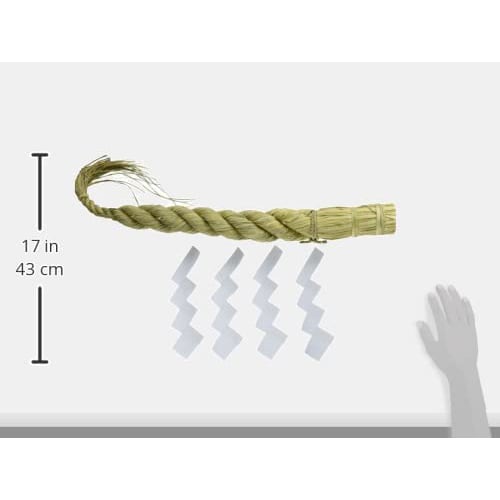 Kamidana No Sato Shimenawa (Shimenawa) for Medium-Sized Shinto Altars (Approx. 60cm), 2-Shaku (2-Shaku) Daikonjime (Radish Tie) Straw, Traditional Sty
