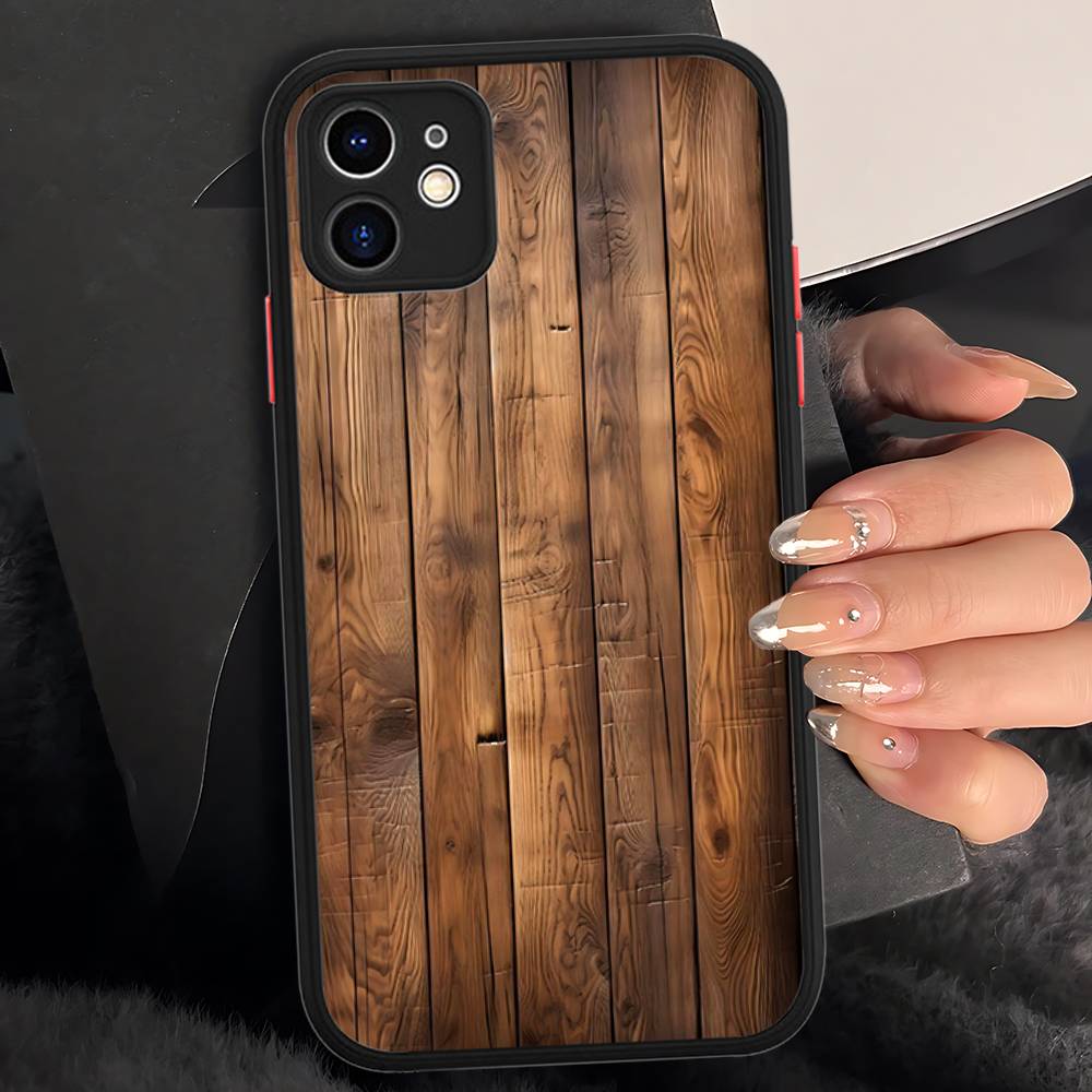 

Wood Texture Art Phone Case For IPhone 16e 16 15 14 13 12 11 Pro Max X XS MAX Plus Spuerstar Matte Cover iphone 15 plus