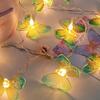 3m 20LED Butterfly Yard Light Creative Butterfly Night Lamp Butterfly Decorative Lights for Home Bedroom Decor