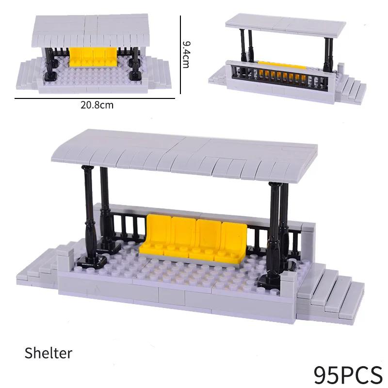MOC Cross Track Railroad DIY Scene Building Blocks Multi Angle Curved Train Track Bricks Toys Rail Car Compatible With LEGO