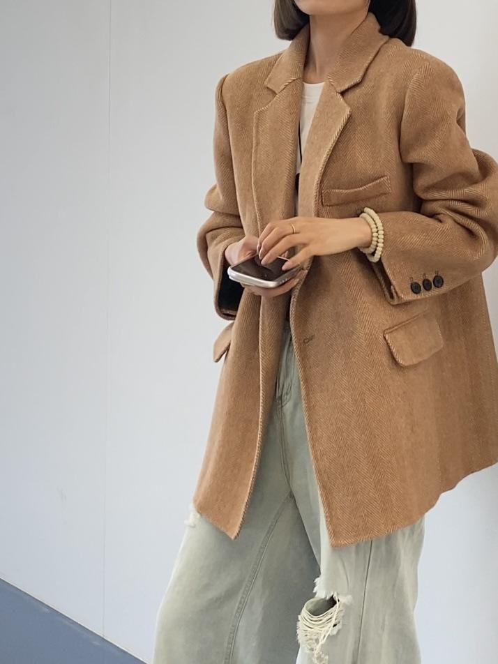 

Повседневный костюм для поездок на работу короткое двустороннее шерстяное пальто пальто осень и зима свободный женский с рисунком M