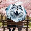 1PC Wolf Snowy Forest Umbrella-8-Rib Reinforced Portable Folding Travel Suitable for All Seasons Outdoor Daily Use  -J0323