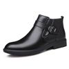 Men Autumn Genuine Leather Boots With Fur Winter Men Fashion Ankle Boots Business Casual Man Snow Boots Work Shoes Tyh6