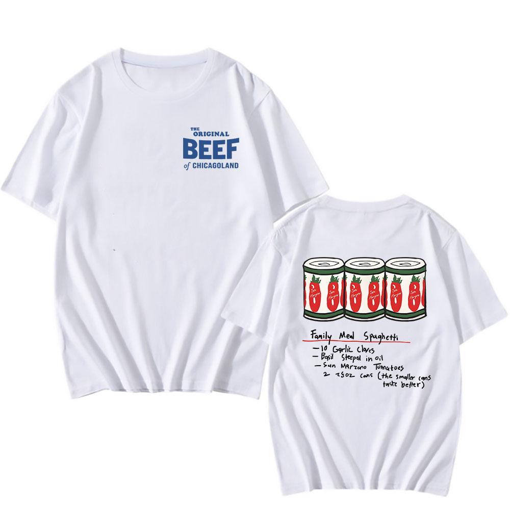 Magliette della serie TV The Bear The Original Beef of Chicagoland Stampa T-shirt in cotone Uomo/Donna Magliette casual Magliette grafiche Top