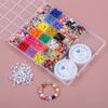 Bead Bracelet Making Kit with Mixed Color Animal Fruit Flower Letter Beads for Jewelry Making