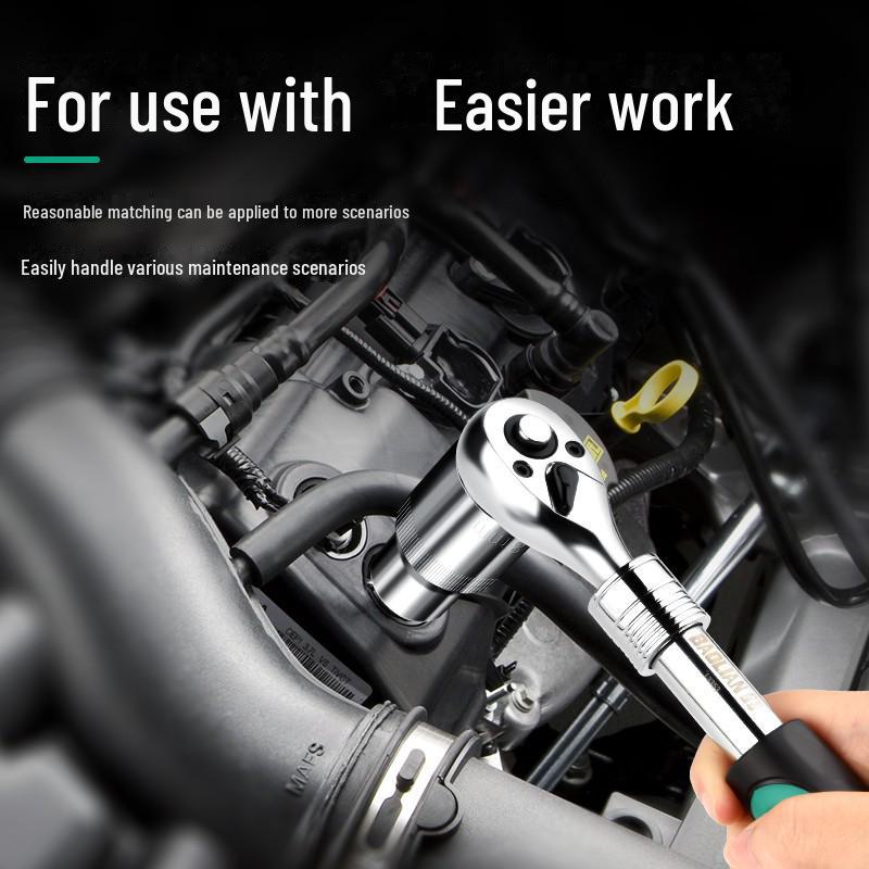 Baolian 3/8" Short Socket Wrench with 10mm Extended Hexagonal Socket