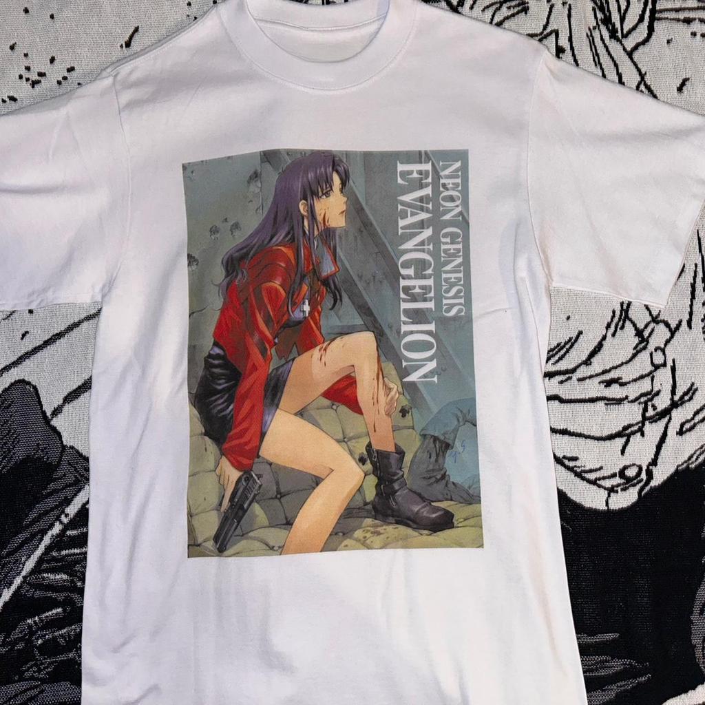 2026 Summer New Arrival Evangelion Pattern Street Style Print Shortsleeve Tshirt Y2k Style Suitable For Both Unisex And Unisex