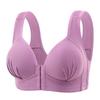 Plus Size Front Closure Wireless Push-Up Bra for Middle-Aged & Elderly with Side Support