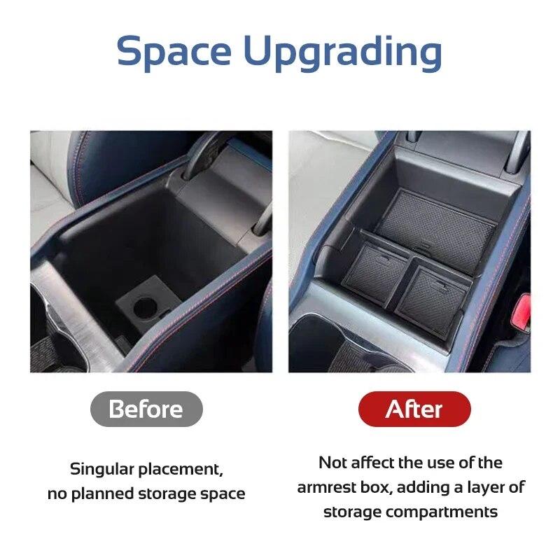 Cutie de Depozitare Cotieră Consola Centrală pentru BYD Atto 3 Yuan Plus 2022 2023 Organizator Etui Recipient Tavă Accesorii Auto
