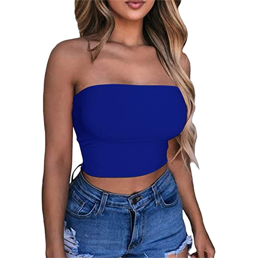 Crop Tops For Women Sexy Cami Tank Summer Tube Sleeveless Camisole Shirt Vest