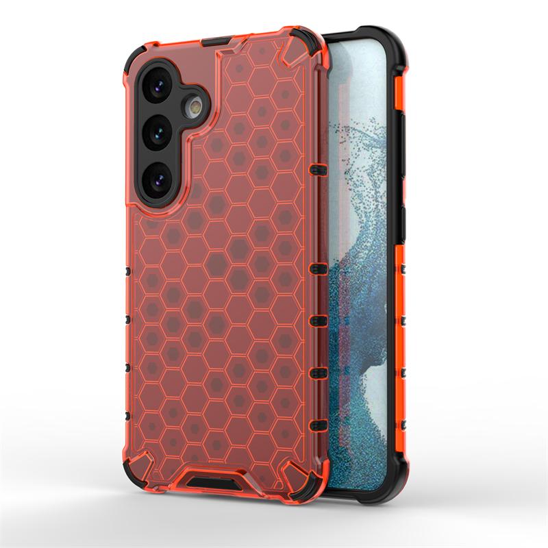 Honeycomb Shockproof For Samsung Galaxy S24 Case Armor Capa Samsung S24 Plus Ultra Cover Translucent TPU PC Protector S24 Case