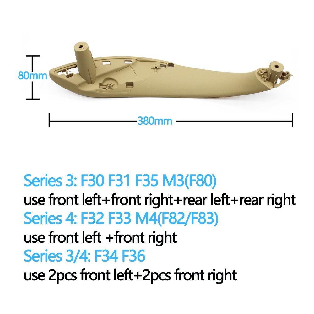 Interior Door Front Rear Left Right Pull Handle Cover Trim For BMW 3 Series F30 F80 F31 F32 F33 F34 F35 F36