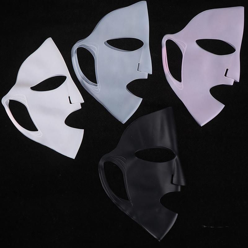 1 buc Mască de față reutilizabilă din silicon pentru îngrijirea pielii, mască tip șervețel, previne evaporarea, mască