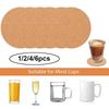 1/2/4/6 Stück Korkuntersetzer für Getränke Kaffee Saugfähig Hitzebeständig Wiederverwendbar Tee Kaffee Untersetzer Rutschfester Untersetzer für Zuhause Tischplatte