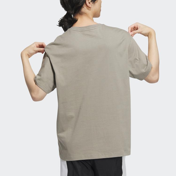 Adidas Neo T Shirt Unisex Pebble Silver Gray IB7677