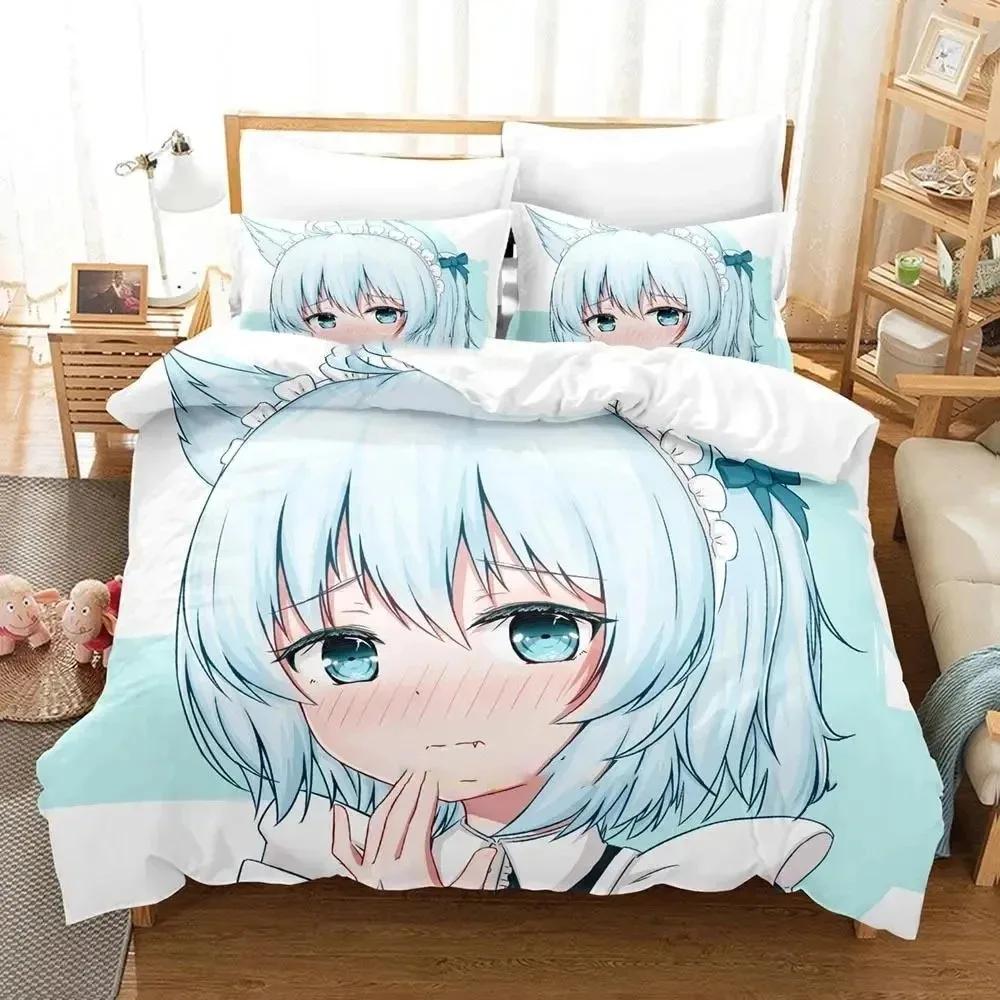 Anime Redo of Healer Bedding Set Duvet Cover Bed Set Quilt Cover Pillowcase Comforter King Queen Size Boys Adult Bedding Set