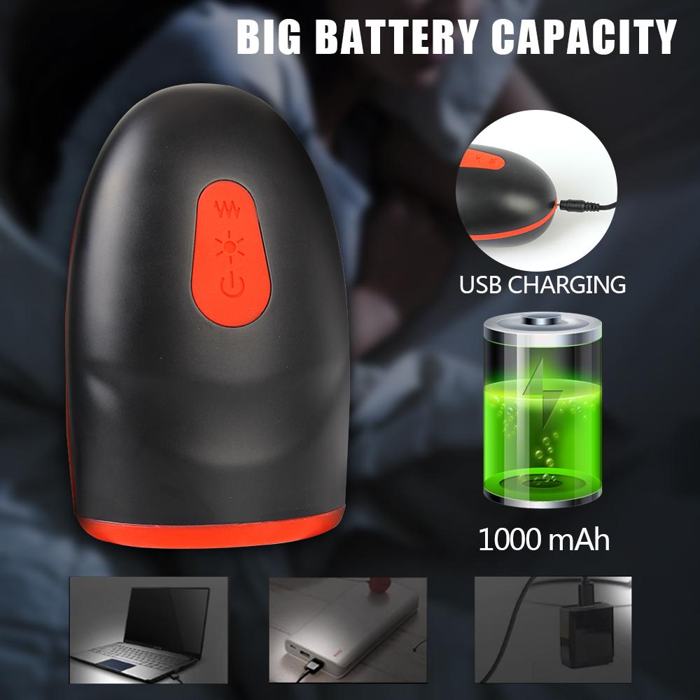 Aircraft Cup Stimulate Glans Massager Penis Delay Trainer Sex Toy for Men Heating Male Masturbator Vibrator