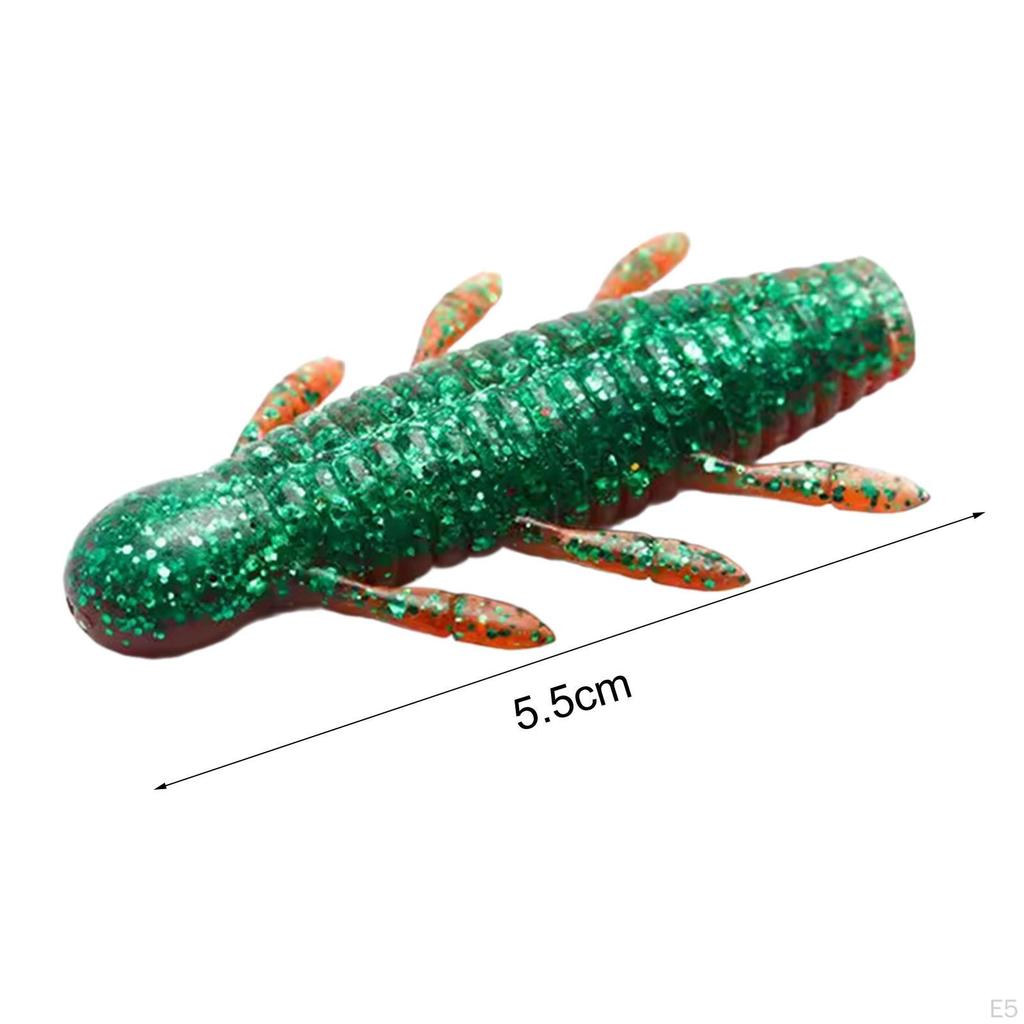 8Pcs Soft Fishing Lures Accessories Saltwater Lifelike Gear Vivid Simulation Artificial