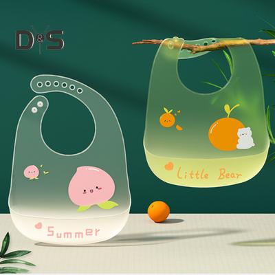 Baby Saliva Wipe High Temperature Resistance Tear-resistant Cartoon Pictures Adjustable Buckle Anti-Deformed Waterproof Silicone 3D Jelly Ultra-thin