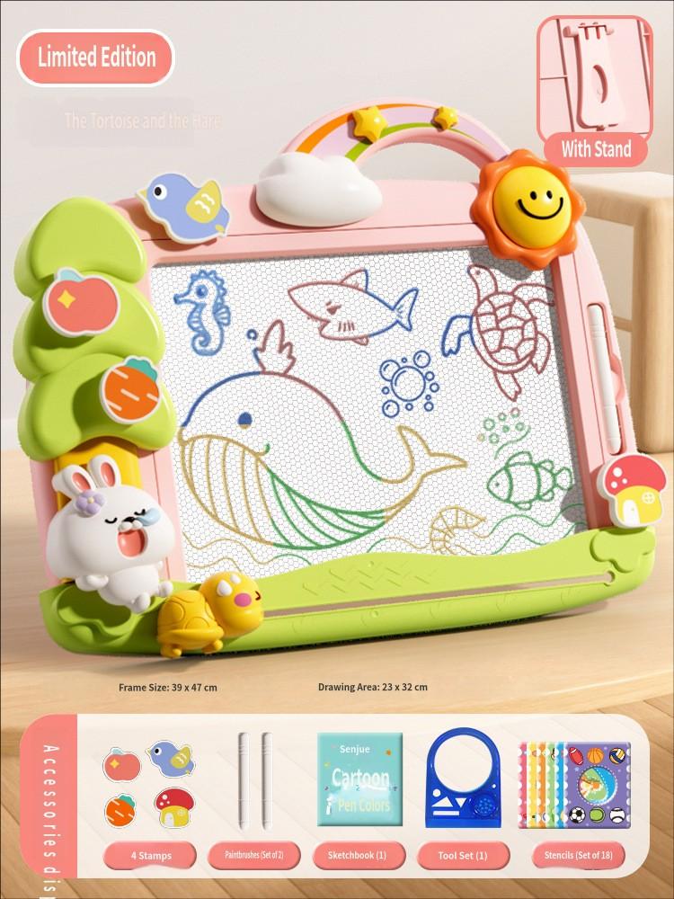 Children Drawing Board Magnetic Drawing Board Kids Toy Graffiti Board Toddler Writing Table Magnet Pen Color Painting Pad