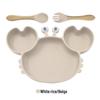Silicone Suction Crab Plate: Divided Baby Tableware for Feeding & Weaning