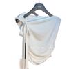 Summer new Korean version design sense niche one-word shoulder short-sleeved T-shirt women's pure desire style slim-fitting and thin top