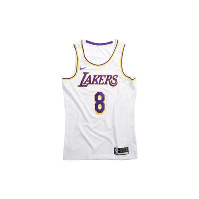 Nike NBA Basketball Sports Jersey Vest SW Fan Edition Lakers Home 8 White Men's CI9503-100