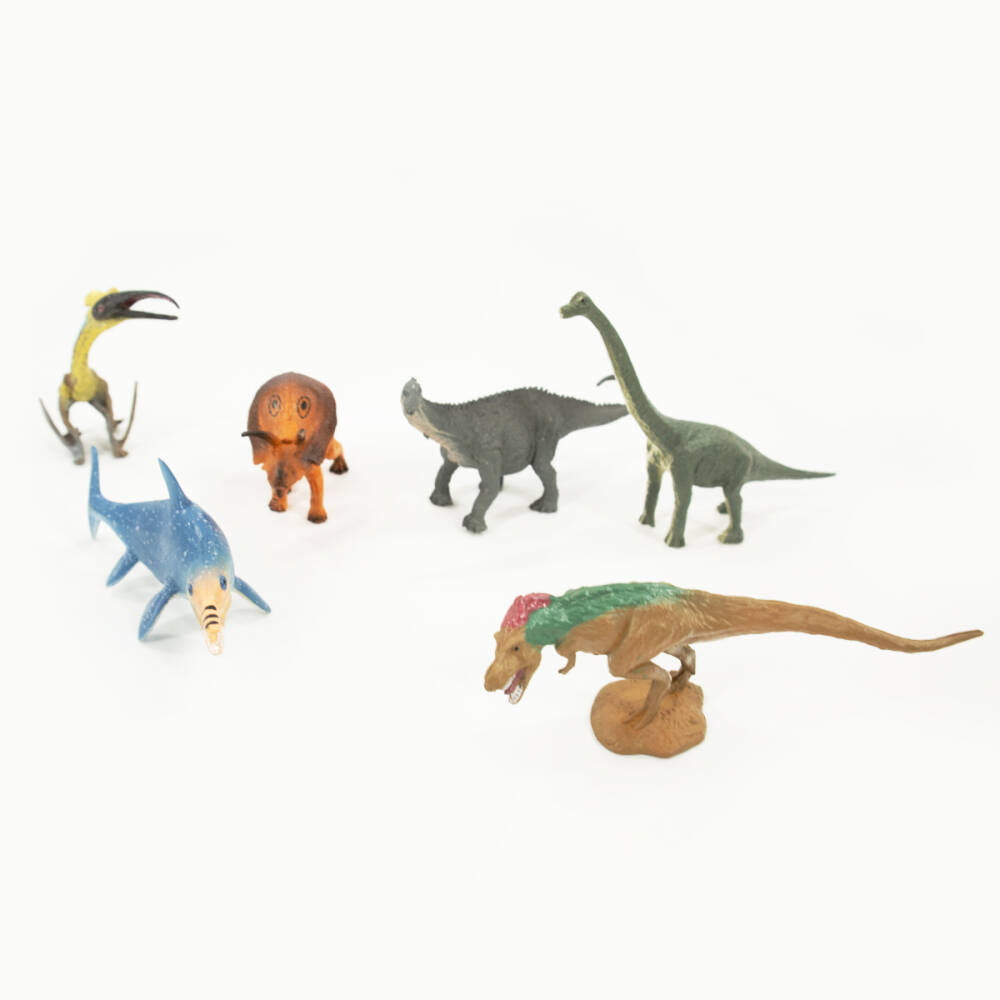 Figurki Dinozaurów - Dinozaury Zestaw Figurek 6Szt