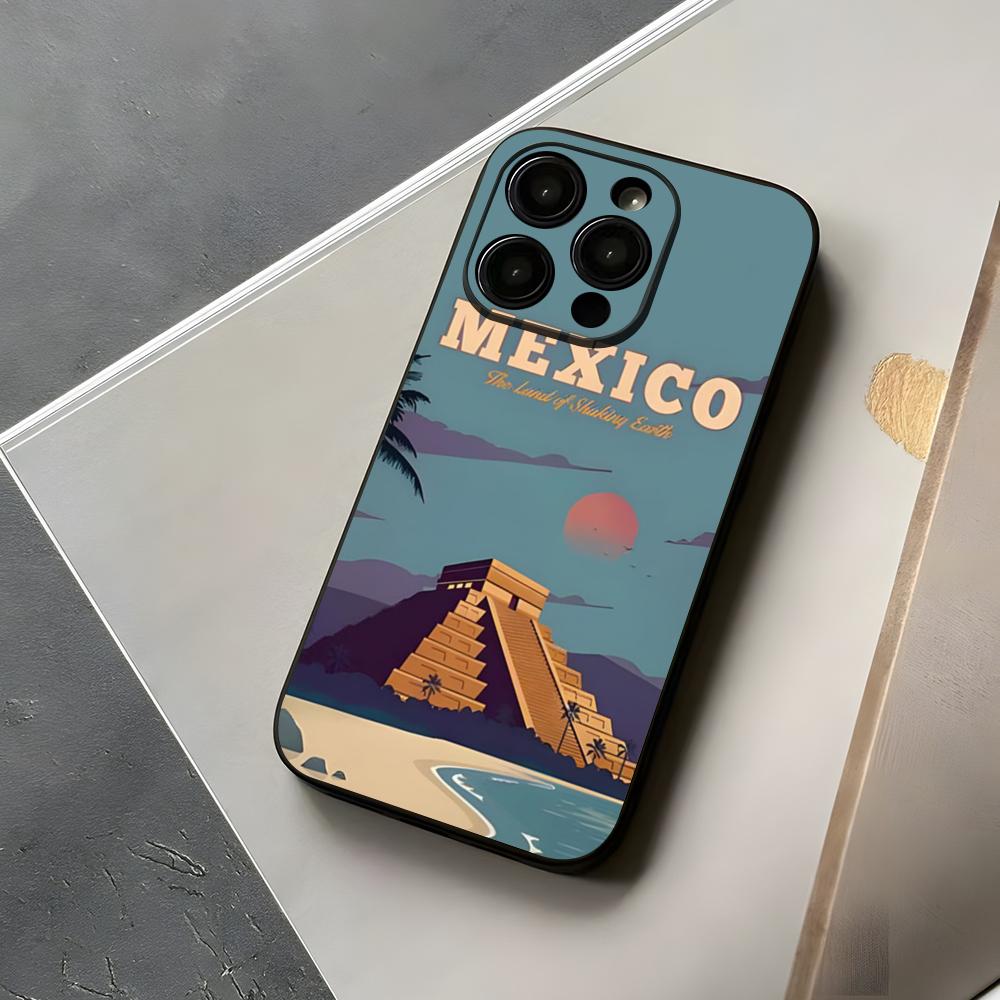 

World Travel Phone Case For Iphone Animation 15 16 12 14 Se 2020 2022 Pro Max 11 13 Xr X Xs Plus Funda Shell Cover iPhone12