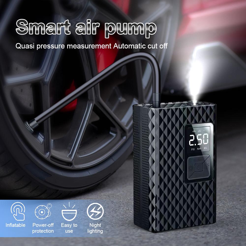 150PSI Car Air Pump Tire Inflator 120W Portable Air Compressor Digital Cordless Car Tyre Inflator For Motocycle Bicycle Balls