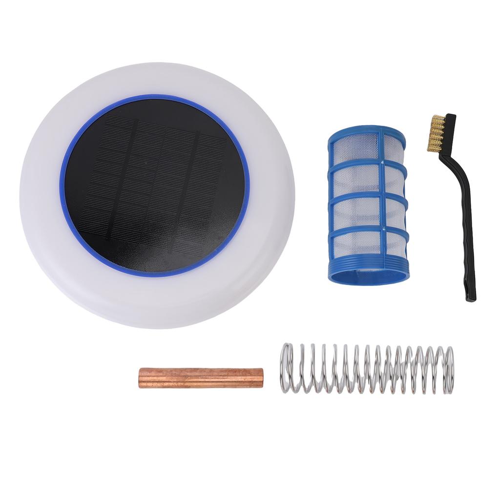 Solar Pool Ionizer with Color Changing LED Copper Anode Swimming Pool Cleaner Water Quality Purifier
