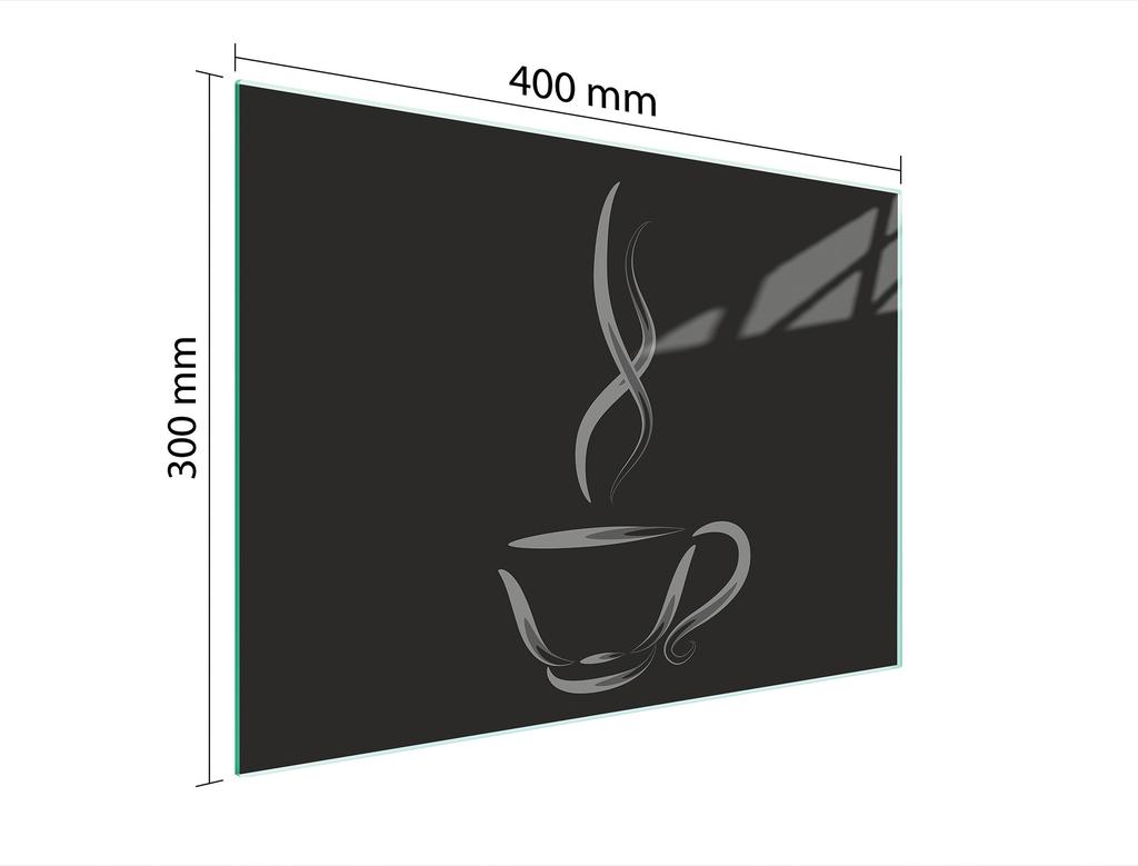 SZKLANA DESKA DO KROJENIA 40x30 KAWA
