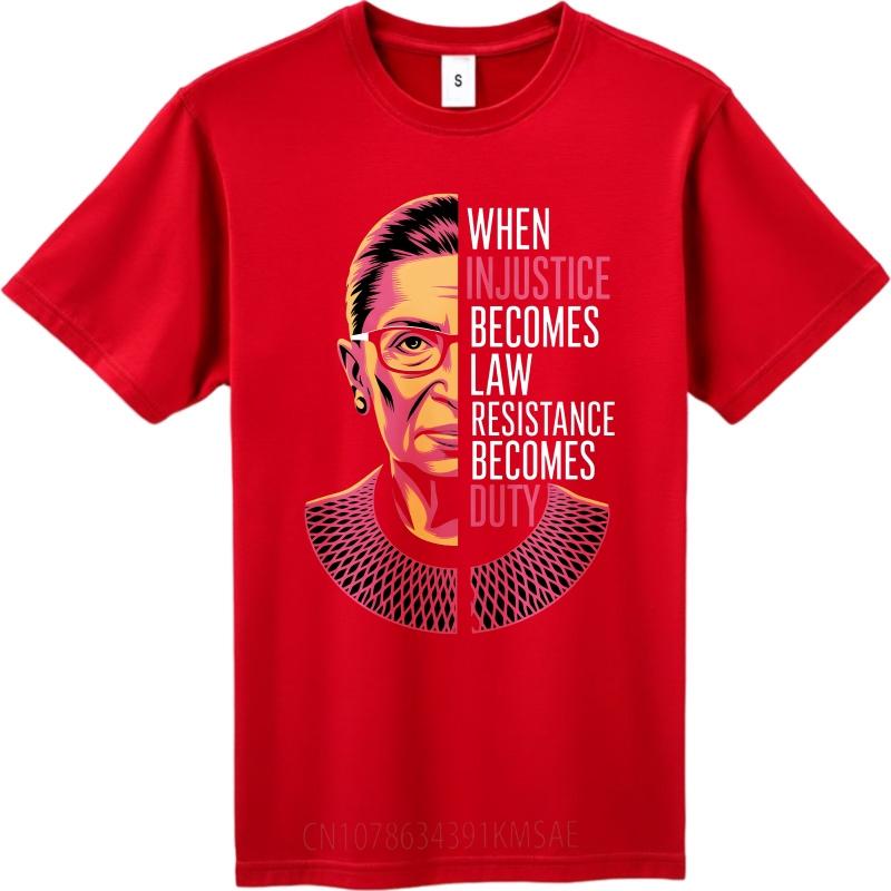 

Cotton Summer For Him T Shirt When Injustice Becomes Law Resistance Becomes Duty Short Sleeve Cotton Oneck Tee Shirt as the picture8442 красный
