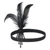 Vintage Headband 1920s Makeup Ball Decoration Feather Headband Gatsby Single Party Ladies Headwear Dress Up Feather Headband
