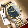 POEDAGAR Fashion Brand Men Wristwatch Stainless Steel Waterproof Luminous Male Watch Date Week Men's Watches Quartz Reloj Hombre