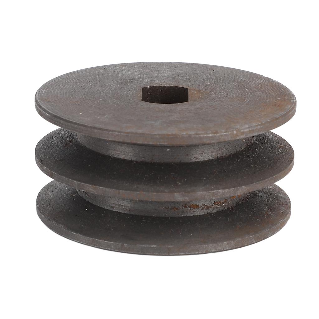 Motor Belt Pulley H Hole 12x17mm Double Groove Metal Belt Pulley for Brushed Brushless Direct