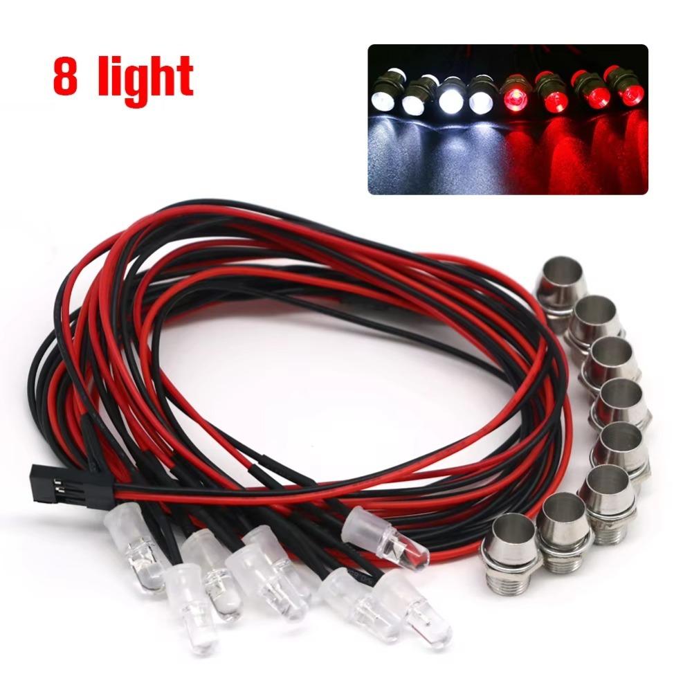 3/5mm Night Headlamps 70cm Lenght Headlights New Car Headlight Taillight  Model Drift Crawler Car