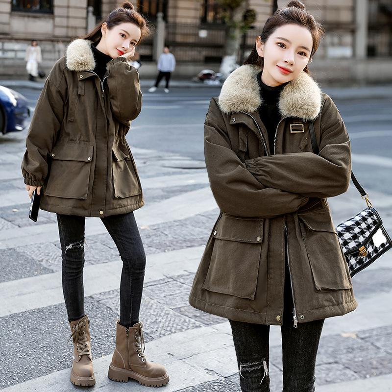 

Женское джинсовое зимнее пальто, длинная хлопковая стеганая куртка, парка, пальто