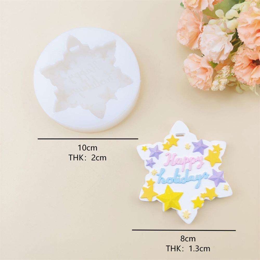 1PC DIY Star Shape Aromatherapy Gypsum Silicone Mold for Car Hanging Decoration Handmade Fragrance Stone Gift Craft Making Tools