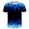 Alev Baskı 3D T gömlek Karikatür Çocuk Anime T-shirt Erkek Kız Oyun Üstleri Tee Çocuk Yaz Harajuku Kısa Kollu Elbise