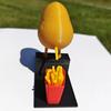 Pooping Potato Figurine 3D Printed Potato Become French Fries Ornament Desktop Potato And Fries Decoration Prank Gift for Fries Lovers