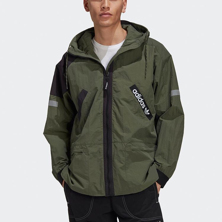adidas Originals Jackets Men's Basic Green Hooded Moderate Other GD5587
