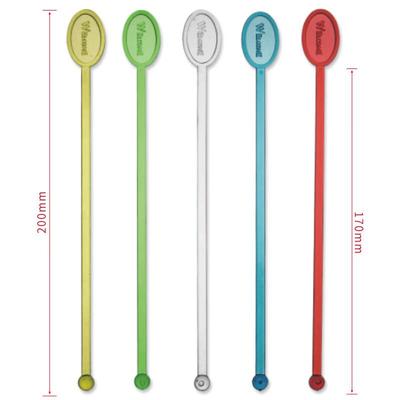 Plastic Egg-shaped Cocktail Stirrer Set