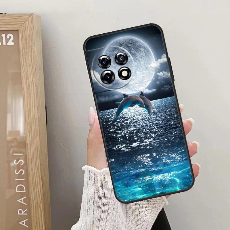 Zvířecí pouzdro s delfínem pro OnePlus 11 12 9 10 Pro 9R 10R 10T 12R OnePlus Nord N30 N20 N10 CE 4 2 3 Lite Kryt