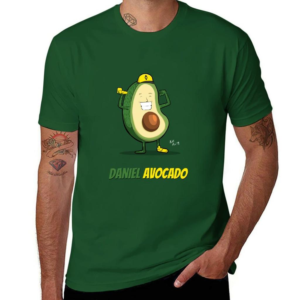 Daniel Avocado TShirt boys whites boys animal print aesthetic clothes mens graphic tshirts funny