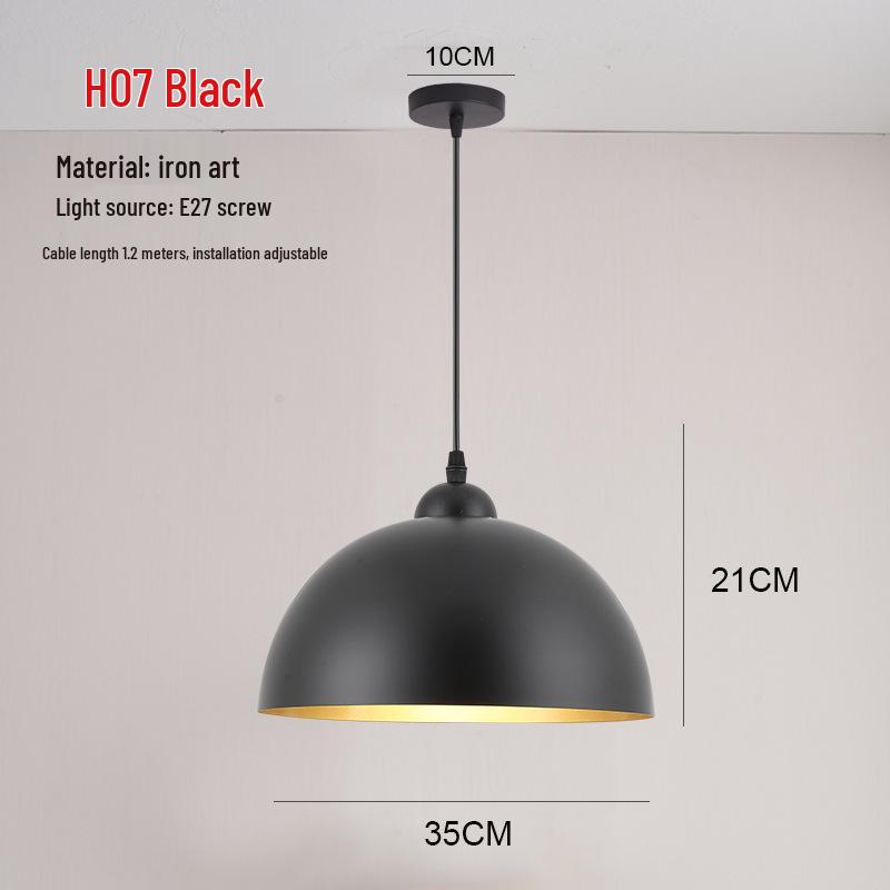 Retro Industrial Pendant Light - Nordic Style for Dining and Office Spaces